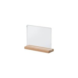Portagráfica horizontal con base de madera en Y
