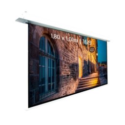 Kimex Pantalla de Proyección Eléctrica Empotrable 1.80x1.01m Formato 16:9 Función WiFi