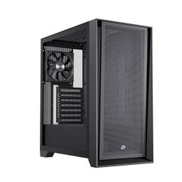 Caja PC Einarex Pulse P600 Core Black panel intercambiable malla/cristal templado, soporte 6 ventiladores, refrigeración líquida 360mm, vidrio lateral