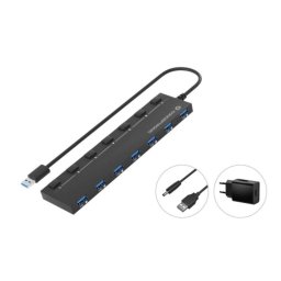 Hub USB Conceptronic HUBBIES19BP 7 puertos USB 3.2 Gen 1 con alimentación externa