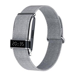 Pulsera de actividad Blossom S18 Bluetooth LED Gris IP68 45 días batería sensor cardíaco