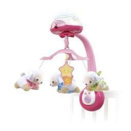 Móvil musical VTech Lumi 3 en 1 con proyector de estrellas y luz nocturna rosa