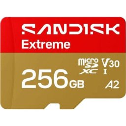 Tarjeta MicroSD SanDisk Extreme SDSQXH9-256G-GZ6MA 256GB UHS-I A2 U3 V30