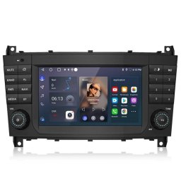 Autoradio Android 15 JUNSUN CarPlay GPS 7" para Mercedes Clase C y CLK