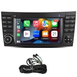 Autoradio Android 15 JUNSUN 7" con CarPlay y GPS para Mercedes Clase E y CLS