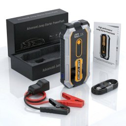 Arrancador de coches Blossom 12V 1200A 12800mAh con Pantalla LCD y LED SOS