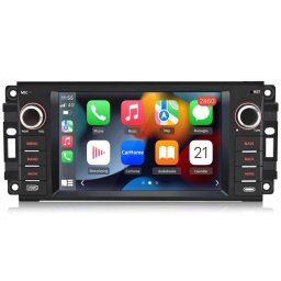 Autoradio JUNSUN 7" IPS Android CarPlay Inalámbrico GPS DAB+ para Chrysler Dodge Jeep RAM