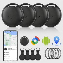 Pack 4 Localizadores Bluetooth Tisotec LocaTag Google Find Hub IP67