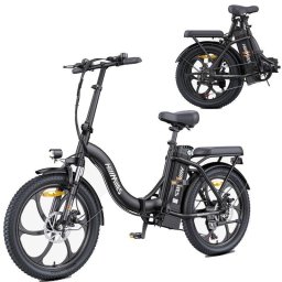 Bicicleta eléctrica plegable HillMiles MilePort 1 250W 20" 7 Velocidades Negro