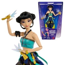 Muñeca Mattel Zoey de HUNTR/X Las guerreras K-pop con conjunto extraíble y accesorios