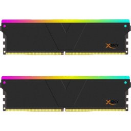 Memoria RAM V-Color Manta XSky RGB 32GB DDR5 6000MHz 2x16GB CL30 XMP 3.0 Negro disipador aluminio