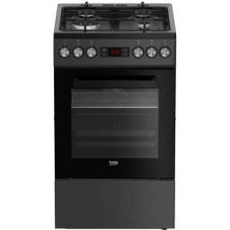 Cocina independiente Beko FSM51330DAOT Antracita Encimera de gas 60L