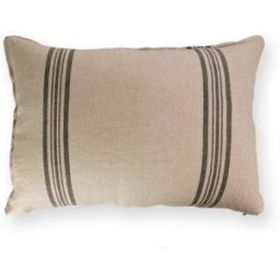TAPIDECOR Zen cojín liso doble rayas granate 70x50
