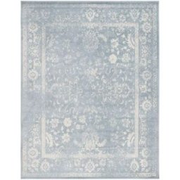 Safavieh Alfombra vintage de polipropileno gris/blanco, 235 x 305 cm