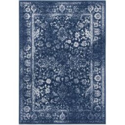 Safavieh Alfombra vintage de polipropileno azul/blanco, 183 x 274 cm