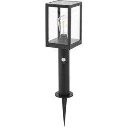 Lindby Lámparas solares de acero negro