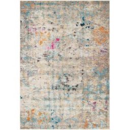 Safavieh Alfombra contemporáneo de polipropileno gris/oro, 122 x 183 cm