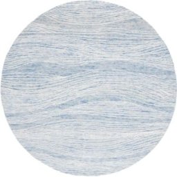 Safavieh Alfombra moderno contemporáneo de lana azul/blanco, 122 cm