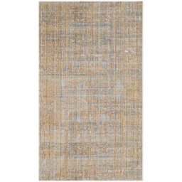 Safavieh Alfombra de poliéster gris/oro, 122 x 183 cm