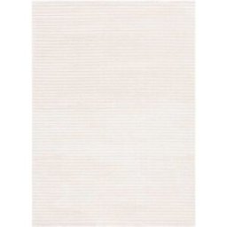 Safavieh Alfombra sólido y tonal de poliéster blanco/beige, 122 x 183 cm