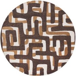 Louis de Poortere Kuba - alfombra brown 140x140