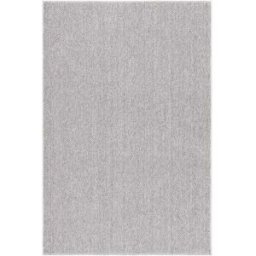 Safavieh Alfombra sólido y tonal de poliéster gris/blanco, 122 x 183 cm