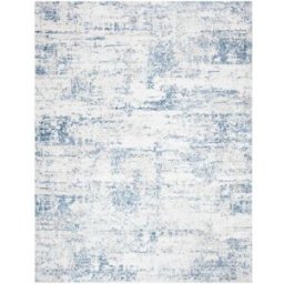 Safavieh Alfombra contemporáneo de polipropileno blanco/azul, 236 x 305 cm
