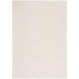 Safavieh Alfombra sólido y tonal de poliéster blanco, 160 x 231 cm
