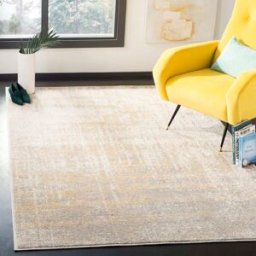 Safavieh Alfombra moderno de polipropileno beige/oro, 122 x 183 cm