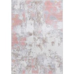 Safavieh Alfombra contemporáneo de poliéster blanco/gris, 160 x 229 cm