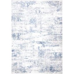 Safavieh Alfombra contemporáneo de polipropileno blanco/azul, 183 x 274 cm