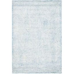 Safavieh Alfombra bohemio de lana blanco/azul, 122 x 183 cm