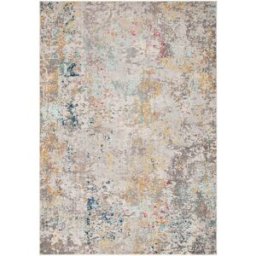 Safavieh Alfombra contemporáneo de polipropileno gris/oro, 122 x 183 cm