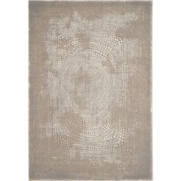 Safavieh Alfombra moderno de poliéster blanco/gris, 122 x 183 cm