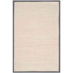 Safavieh Alfombra fibra natural de sisal blanco/gris, 122 x 183 cm