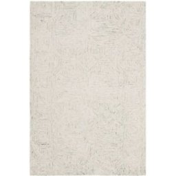 Safavieh Alfombra moderno de lana blanco/azul, 122 x 183 cm
