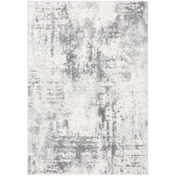 Safavieh Alfombra contemporáneo de polipropileno blanco/gris, 160 x 229 cm