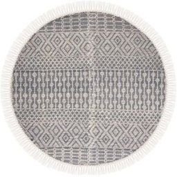 Safavieh Alfombra bohemio de lana blanco/azul, 183 cm