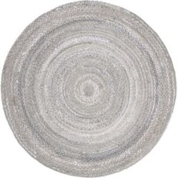 Safavieh Alfombra casa rural de algodón gris, 122 x 122 cm