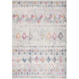 Safavieh Alfombra bohemio de polipropileno gris/oro, 122 x 183 cm