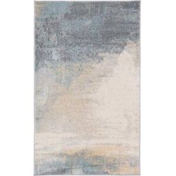 Safavieh Alfombra contemporáneo de polipropileno gris/oro, 122 x 183 cm