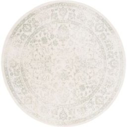 Safavieh Alfombra vintage de polipropileno blanco/verde, 183 cm