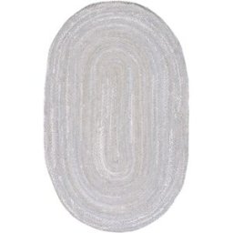 Safavieh Alfombra casa rural de algodón gris, 122 x 183 cm