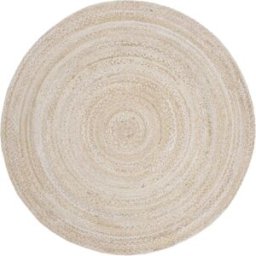 Safavieh Alfombra casa rural de algodón beige, 183 x 183 cm