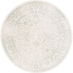 Safavieh Alfombra vintage de polipropileno blanco/verde, 235 cm
