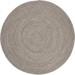 Safavieh Alfombra casa de campo rústica de algodón blanco/beige, 183 x 183 cm
