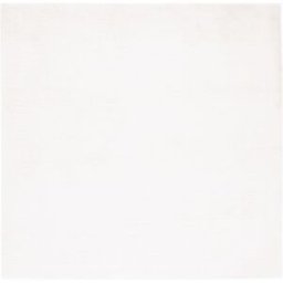 Safavieh Alfombra sólido y tonal de poliéster blanco, 122 x 122 cm