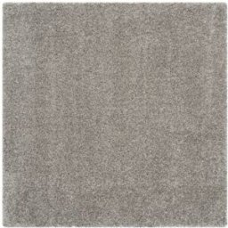 Safavieh Alfombra de polipropileno plata, 122 x 122 cm