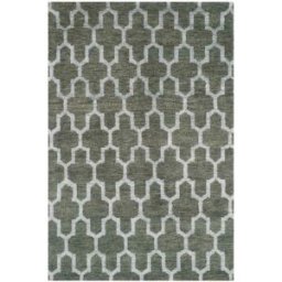 Safavieh Alfombra transición de moda de lana gris, 122 x 183 cm