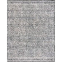 Safavieh Alfombra bohemio de lana blanco/gris, 244 x 305 cm